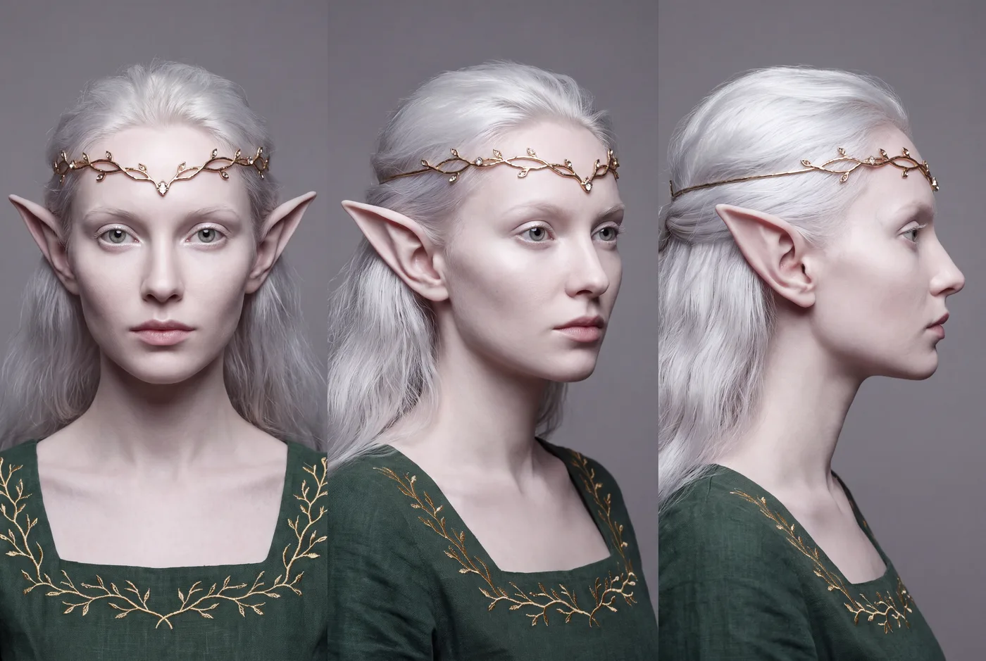 Face study of the elf.